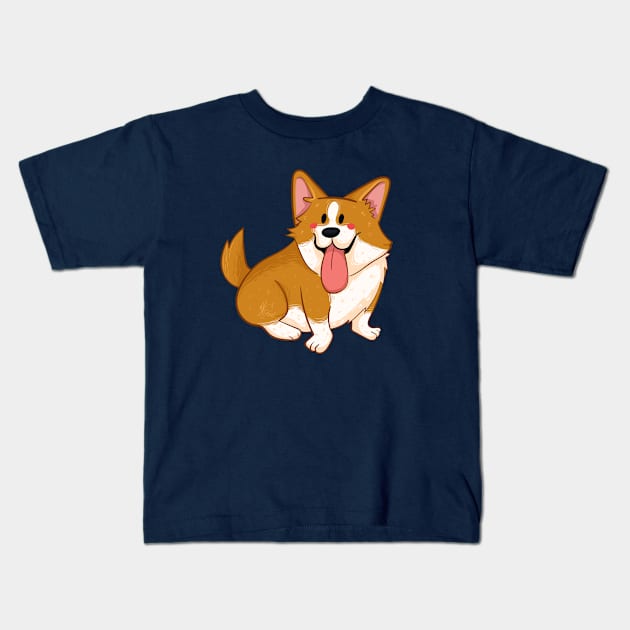 Good Boy! Corgi Kids T-Shirt by KPrimeArt